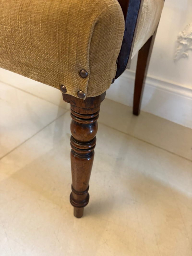 Fine Pair of Antique George III Quality Mahogany Desk/Carver Chairs